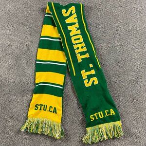 St. Thomas University Winter Scarf Acrylic STU Green Yellow 6 x 55